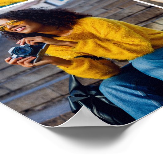 Ontwerp je eigen 4 fotocollage poster (Hoek)