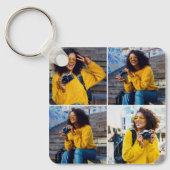 Ontwerp je eigen 4 fotocollage sleutelhanger (Voorkant)