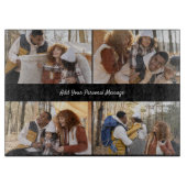 Ontwerp je eigen 4 fotocollage snijplank (Voorkant)