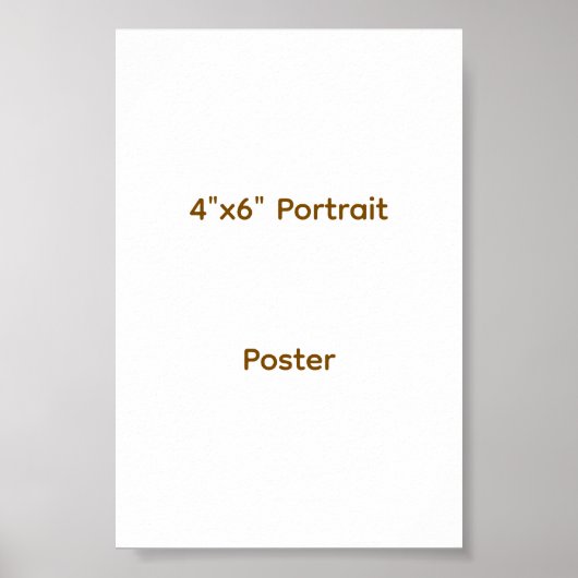 Ontwerp je eigen 4"x6"  poster (Voorkant)