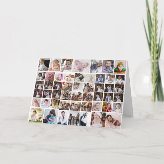 Ontwerp Je Eigen 50 Foto Collage Kaart (Voorkant)