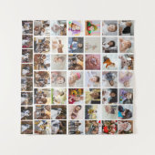 Ontwerp Je Eigen 50 Foto Collage Wandkleed (Voorkant (horizontaal))