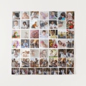 Ontwerp Je Eigen 50 Foto Collage Wandkleed (Voorkant)