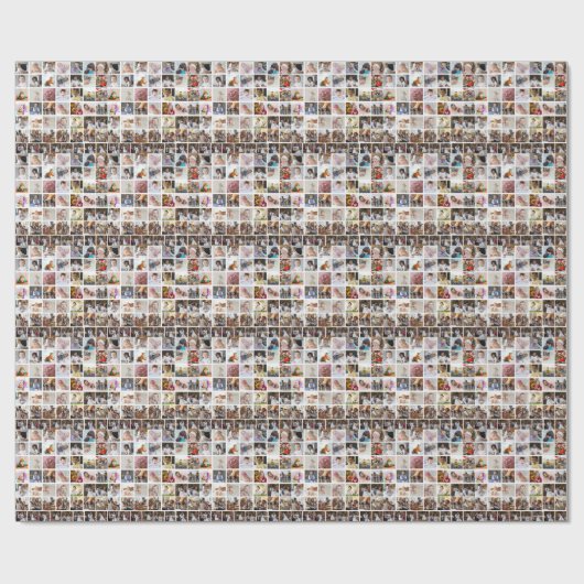 Ontwerp je eigen 50 fotocollage cadeaupapier (Vlak)