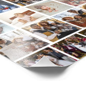 Ontwerp je eigen 50 fotocollage foto afdruk (Hoek)