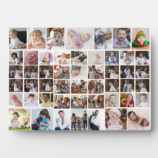 Ontwerp je eigen 50 fotocollage fotoplaat (voorkant)