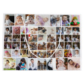 Ontwerp je eigen 50 fotocollage groot cadeauzakje (Achterkant)