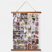 Ontwerp je eigen 50 fotocollage hangend wandkleed (Voorkant)