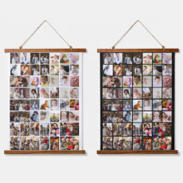 Ontwerp je eigen 50 fotocollage hangend wandkleed