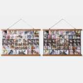 Ontwerp je eigen 50 fotocollage hangend wandkleed (Dubbel)