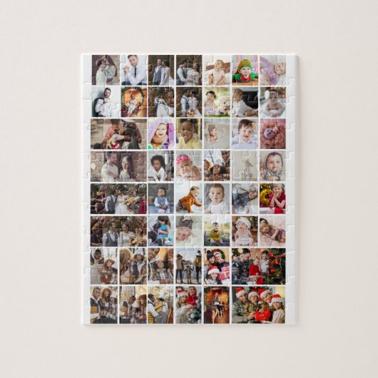 Ontwerp je eigen 50 fotocollage legpuzzel (Verticaal)
