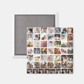 Ontwerp je eigen 50 fotocollage magneet (Voorkant / Achterkant)