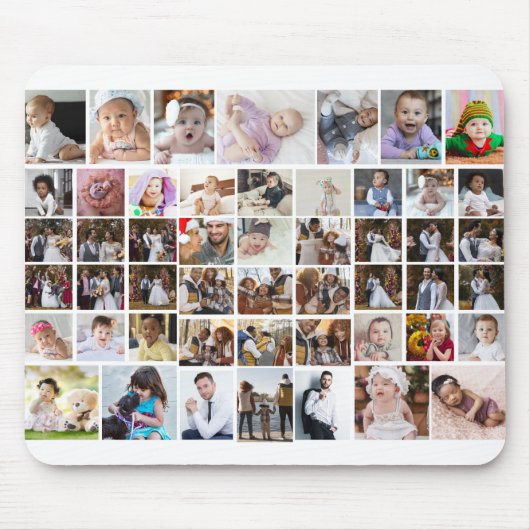 Ontwerp je eigen 50 fotocollage muismat (Voorkant)