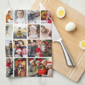 Ontwerp je eigen 50 fotocollage theedoek (Quarter Fold)