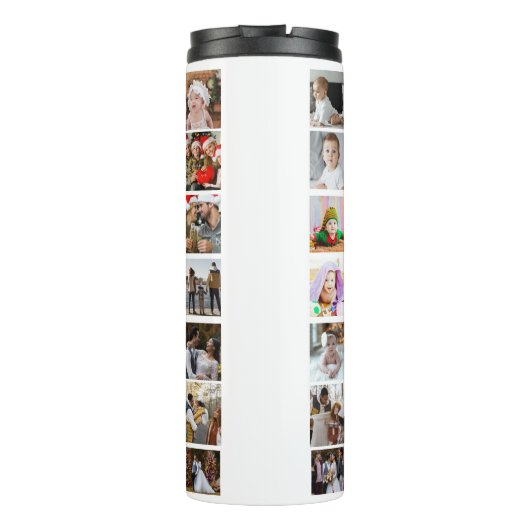Ontwerp je eigen 50 fotocollage thermosbeker (Achterkant)