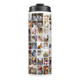 Ontwerp je eigen 50 fotocollage thermosbeker