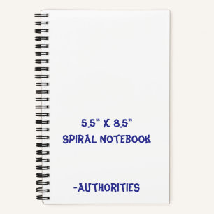 Ontwerp Je Eigen 5.5" x 8.5" Spiraal Notebook Notitieboek