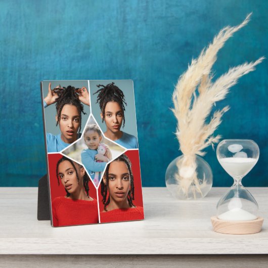 Ontwerp Je Eigen 5 Foto Collage Fotoplaat (Zijkant)