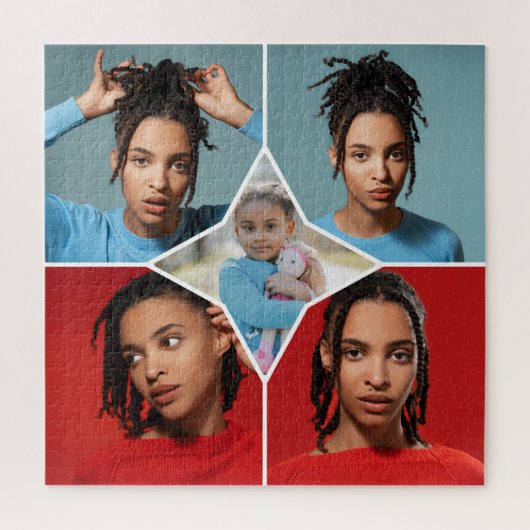Ontwerp Je Eigen 5 Foto Collage Legpuzzel (Verticaal)