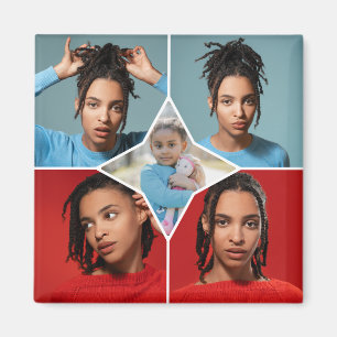Ontwerp Je Eigen 5 Foto Collage Magneet