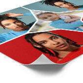 Ontwerp Je Eigen 5 Foto Collage Poster (Hoek)