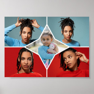 Ontwerp Je Eigen 5 Foto Collage Poster