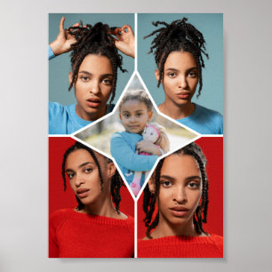 Ontwerp Je Eigen 5 Foto Collage Poster