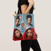 Ontwerp Je Eigen 5 Foto Collage Tote Bag (Dichtbij)