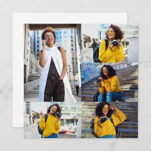 Ontwerp je eigen 5 fotocollage (Voorkant / Achterkant)