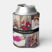 Ontwerp je eigen 5 fotocollage blikjeskoeler (Blikje Voorkant)