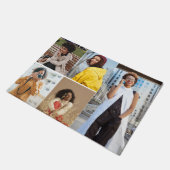 Ontwerp je eigen 5 fotocollage deurmat (Schuin)