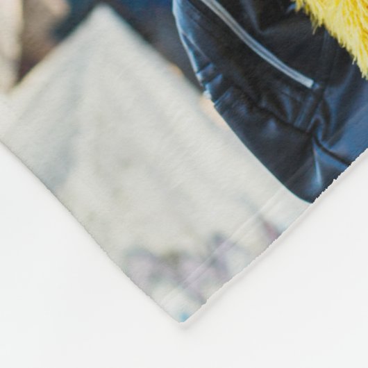 Ontwerp je eigen 5 fotocollage fleece deken (Hoek)