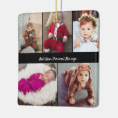 Ontwerp je eigen 5 fotocollage keramisch ornament (Links)