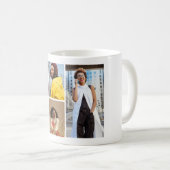 Ontwerp je eigen 5 fotocollage koffiemok (Voorkant rechts)