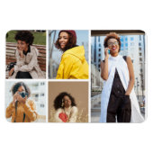 Ontwerp je eigen 5 fotocollage magneet (Horizontaal)