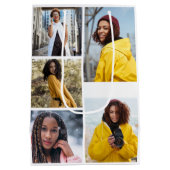 Ontwerp je eigen 5 fotocollage medium cadeauzakje (Achterkant)