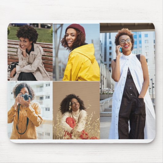 Ontwerp je eigen 5 fotocollage muismat (Voorkant)