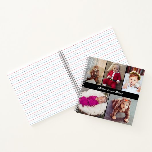 Ontwerp je eigen 5 fotocollage notitieboek (Binnen)