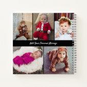 Ontwerp je eigen 5 fotocollage notitieboek (Achterkant)