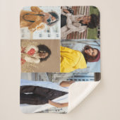 Ontwerp je eigen 5 fotocollage sherpa deken (Voorkant)