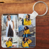 Ontwerp je eigen 5 fotocollage sleutelhanger (Achterkant)