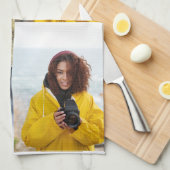 Ontwerp je eigen 5 fotocollage theedoek (Quarter Fold)