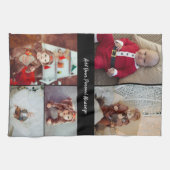 Ontwerp je eigen 5 fotocollage theedoek (Horizontaal)