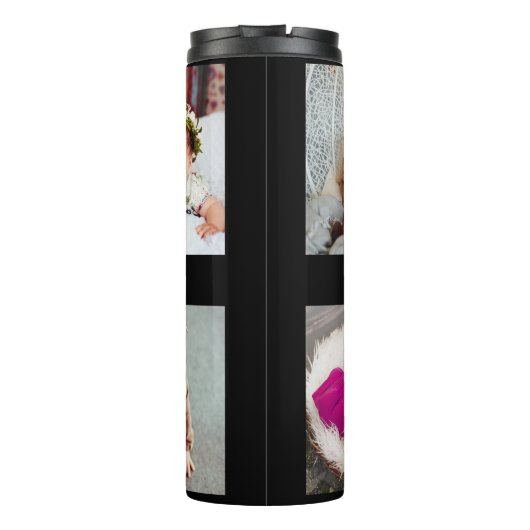 Ontwerp je eigen 5 fotocollage thermosbeker (Achterkant)