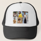 Ontwerp je eigen 5 fotocollage trucker pet (Voorkant)