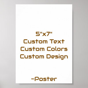 Ontwerp Je Eigen 5"x7" Mat Poster
