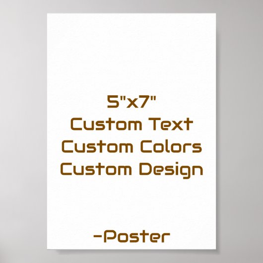 Ontwerp Je Eigen 5"x7" Mat Poster (Voorkant)