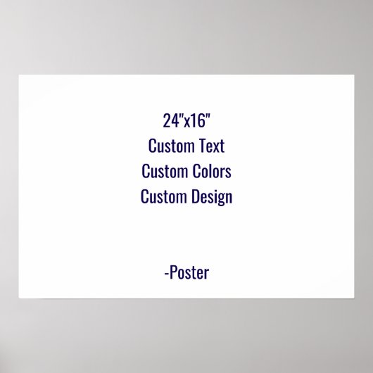 Ontwerp je eigen 61x40 cm matte poster (Voorkant)