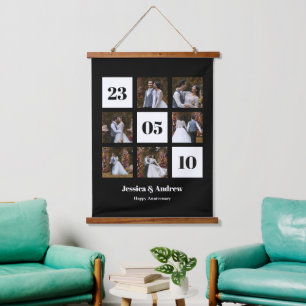 Ontwerp Je Eigen 6 Foto Collage Hangend Wandkleed