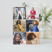 Ontwerp Je Eigen 6 Foto Collage Kaart (Staand voorkant)